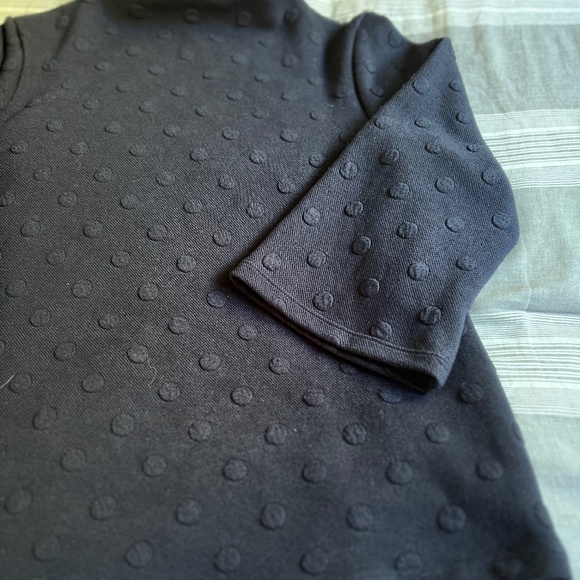 Women’s Navy Blue W5 polka dot sweater size large - Picture 1 of 8